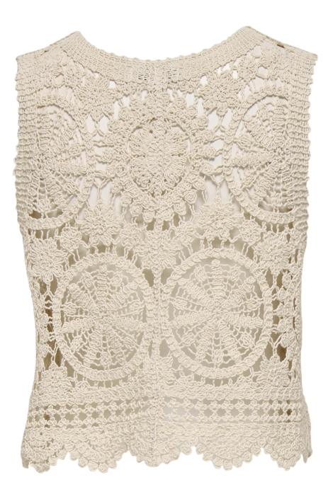 Jacqueline de Yong jdyvic s/l v-neck tie vest knt